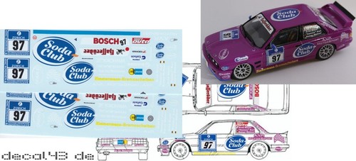 Decal bmw e30 avp - m3, 'avp